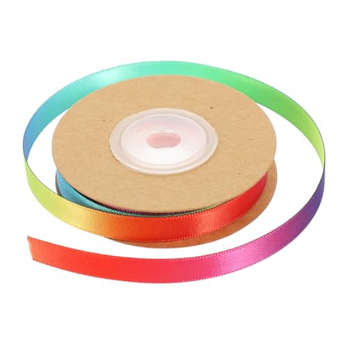 HOODANCOS 1Rolle Gradient Rainbow DIY Geschenkband Robustes Schillerndes Polyesterband für Handwerksprojekte Dekoration und Geschenkverpackung für Hochzeiten HOODANCOS 1Rolle Gradient Rainbow DIY Geschenkband Robustes Schillerndes Polyesterband für Handwerksprojekte Dekoration und Geschenkverpackung für Hochzeiten von HOODANCOS