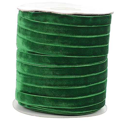 HOODANCOS 1Rolle Grünes Samtband für DIY Geschenkverpackung Hochzeiten Scrapbooking Deko Breit Yards für Kreative Projekte und Festliche Anlässe HOODANCOS 1Rolle Grünes Samtband für DIY Geschenkverpackung Hochzeiten Scrapbooking Deko Breit Yards für Kreative Projekte und Festliche Anlässe von HOODANCOS