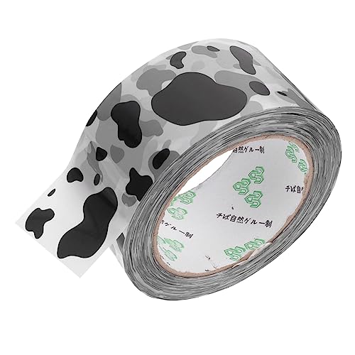 HOODANCOS 1Rolle Klebeband mit Milchmuster Multifunktionales Verpackungsband für DIY und Bürobedarf Stark Haftend Langlebig und Dekorativ für von HOODANCOS
