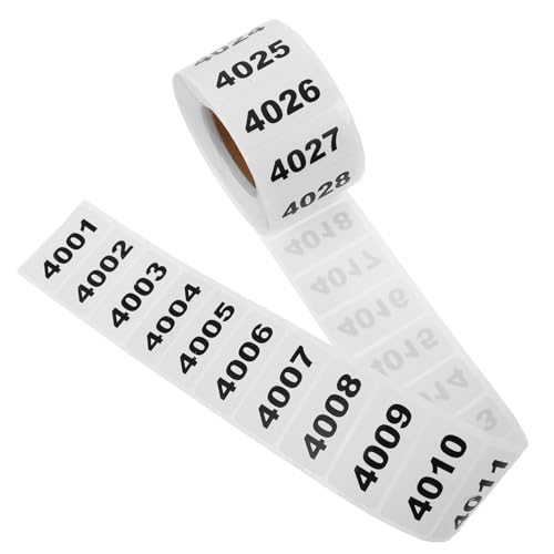 HOODANCOS 1Rolle Nummerierte Aufkleber Selbstklebende Lageretiketten für Effiziente Organisation und Klassifizierung für Büro und Lagerverwaltung HOODANCOS 1Rolle Nummerierte Aufkleber Selbstklebende Lageretiketten für Effiziente Organisation und Klassifizierung für Büro und Lagerverwaltung von HOODANCOS