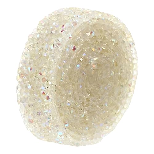 HOODANCOS 1Rolle Rhinestone Ribbon Transparentes Glitzerband für DIY Handwerk Selbstklebendes Harz Edelstein Band für Bastelprojekte und Dekoration nicht Verblassend HOODANCOS 1Rolle Rhinestone Ribbon Transparentes Glitzerband für DIY Handwerk Selbstklebendes Harz Edelstein Band für Bastelprojekte und Dekoration nicht Verblassend von HOODANCOS