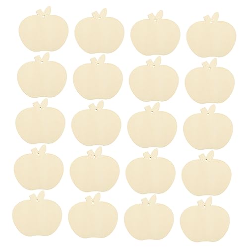HOODANCOS 1Satz Äpfel Holzstücken Teiliges Apfelform Holzchips für DIY Bastelprojekte zum Dekorieren für Handwerksideen HOODANCOS 1Satz Äpfel Holzstücken Teiliges Apfelform Holzchips für DIY Bastelprojekte zum Dekorieren für Handwerksideen von HOODANCOS