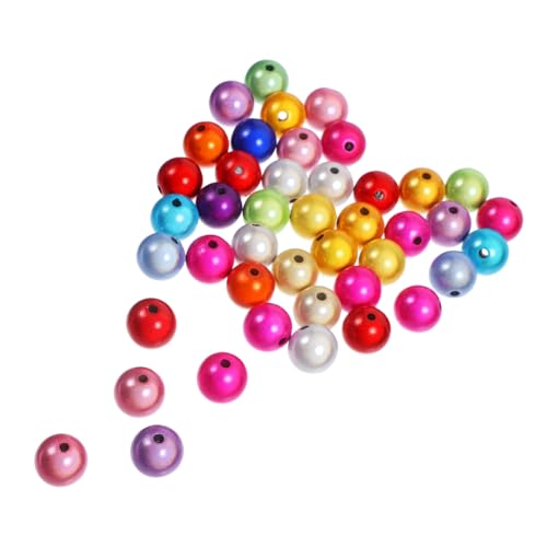 HOODANCOS 1Satz Acryl Rundperlen DIY Schmuckperlen für Halsketten und Armbänder ca Langlebig und Verschleißfest für Kunsthandwerk und von HOODANCOS