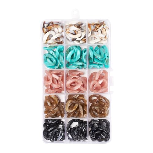 HOODANCOS 1Satz Acryl Verbindungsringe Candy Farben DIY Schmuck Zubehör für Armbänder Halsketten und Ohrringe für Handwerksprojekte und Reparaturen HOODANCOS 1Satz Acryl Verbindungsringe Candy Farben DIY Schmuck Zubehör für Armbänder Halsketten und Ohrringe für Handwerksprojekte und Reparaturen von HOODANCOS