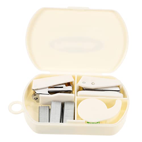 HOODANCOS 1Satz Bastelschneidwerkzeuge für Scrapbooking Multifunktionale mit Hefter Lochstanzer und Klebebandabroller für Schule und Büro Tragbar und Vielseitig von HOODANCOS