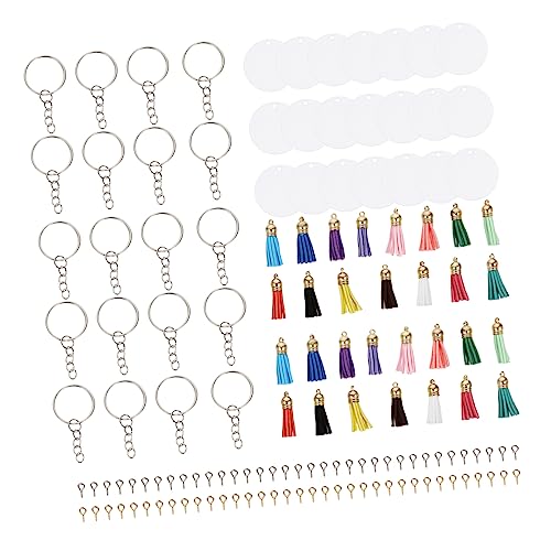 HOODANCOS 1Satz DIY Herz Schlüsselbund Teiliges Acrylplatten und Wollbällchen Zubehör für Schlüsselanhänger Perfektes für Familie HOODANCOS 1Satz DIY Herz Schlüsselbund Teiliges Acrylplatten und Wollbällchen Zubehör für Schlüsselanhänger Perfektes für Familie von HOODANCOS