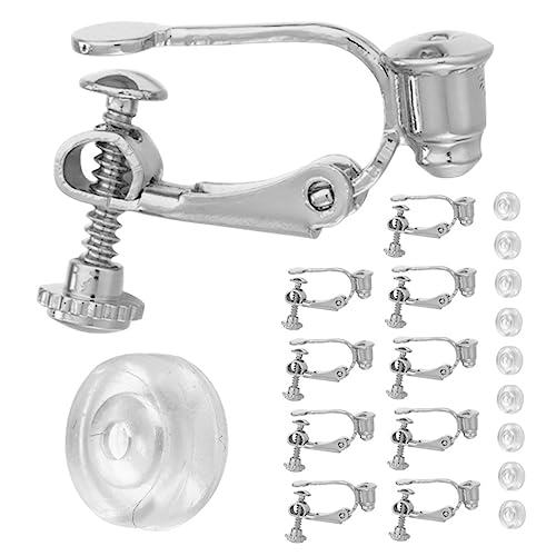 HOODANCOS 1Satz DIY Ohrring Converter Teilig Schmerzfreie Ohrclips Umwandelbar für Schmuckherstellung für Ungestochene Basisclips und Runden von HOODANCOS