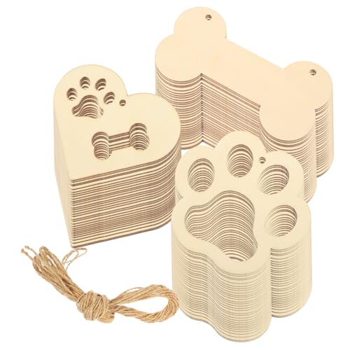 HOODANCOS 1Satz Holzherzen Und Krallen Holz DIY Bastelset Mit Juteschnur Unvollendete Holzscheiben Für Geschenkanhänger Und Persönliche Nachrichtenkarten HOODANCOS 1Satz Holzherzen Und Krallen Holz DIY Bastelset Mit Juteschnur Unvollendete Holzscheiben Für Geschenkanhänger Und Persönliche Nachrichtenkarten von HOODANCOS