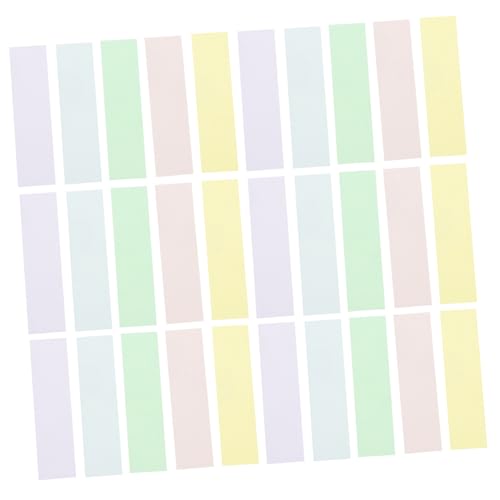 HOODANCOS 1Satz Lesestreifen Haftende Index Tabs für Seitenmarkierungen Selbstklebende Lesezeichen Leuchtenden Farben für Notizen und Lernhilfen für Büro und Schule von HOODANCOS