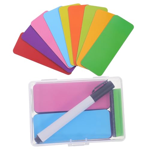 HOODANCOS 1Satz Magnetische Beschriftungsetiketten Teilig Wiederverwendbare Abwischbare Namensschilder für Whiteboards Kühlschränke und Metalloberflächen HOODANCOS 1Satz Magnetische Beschriftungsetiketten Teilig Wiederverwendbare Abwischbare Namensschilder für Whiteboards Kühlschränke und Metalloberflächen von HOODANCOS