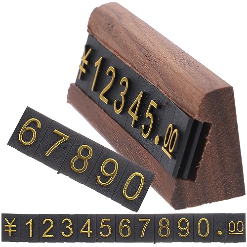 HOODANCOS 1Satz Preisschild Würfel Verstellbar für Juweliergeschäft und Einzelhandel Wiederverwendbar mit Anpassbaren Preisen für Schmuck und Displays von HOODANCOS