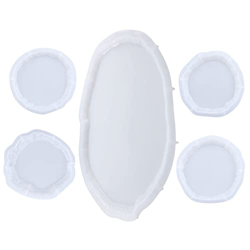 HOODANCOS 1Satz Silikon Untersetzerform Teiliges DIY Tray Silikon Gießform für Unregelmäßige Coaster und Tablett und Langlebig für Bastelprojekte HOODANCOS 1Satz Silikon Untersetzerform Teiliges DIY Tray Silikon Gießform für Unregelmäßige Coaster und Tablett und Langlebig für Bastelprojekte von HOODANCOS