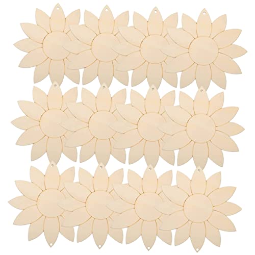 HOODANCOS 1satz Unbearbeitete Holz-sonnenblumen-ausschnitte Für -projekte Unbeschichtet Mit Bändern Und Jute Für Kreative Bastelarbeiten Hängeschild-dekorationen HOODANCOS 1satz Unbearbeitete Holz-sonnenblumen-ausschnitte Für -projekte Unbeschichtet Mit Bändern Und Jute Für Kreative Bastelarbeiten Hängeschild-dekorationen von HOODANCOS