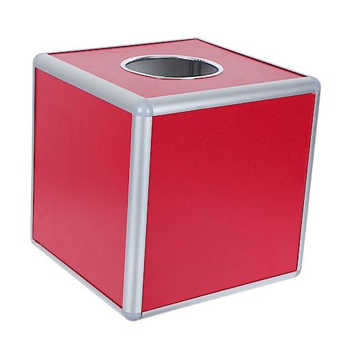 HOODANCOS 1Stück Aluminiumlegierung Lotteriebox Quadratische Mehrzweck Aufbewahrungsbox für Abstimmungen und Spendenaktionen Unsichtbares Design Robust und Langlebig für Sichere von HOODANCOS