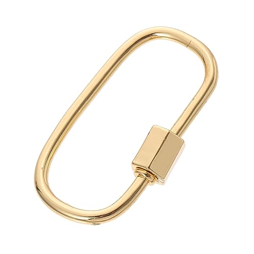 HOODANCOS 1Stück Ovaler Schraubverschluss Karabiner für Schmuck DIY Zubehör für Armbänder Einfacher Einbau Einzigartige Designs Glatte Oberfläche HOODANCOS 1Stück Ovaler Schraubverschluss Karabiner für Schmuck DIY Zubehör für Armbänder Einfacher Einbau Einzigartige Designs Glatte Oberfläche von HOODANCOS