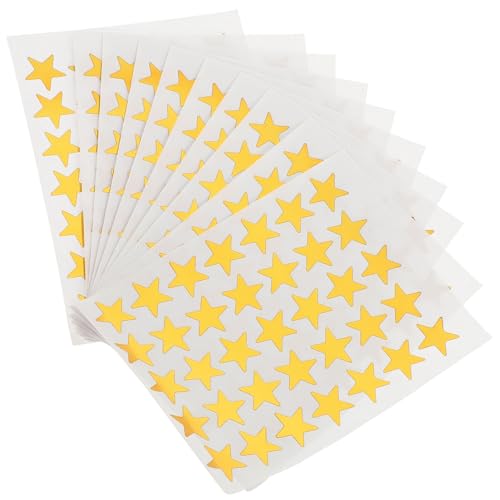 HOODANCOS 2 Belohnungsaufkleber für Erwachsene Schule Belohnungsaufkleber für Schüler Schulmaterial -Belohnungsdruckaufkleber Motivationsaufkleber pp Golden von HOODANCOS