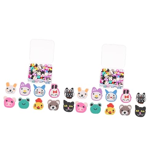 HOODANCOS 2 Boxen Weicher Keramik -Perlenschmuck Reiz Miniatur für Herstellung Party Schmuckperlen aus Abstandsperlen selber machen DIY-Cartoon-Perlen Polymer-Ton HOODANCOS 2 Boxen Weicher Keramik -Perlenschmuck Reiz Miniatur für Herstellung Party Schmuckperlen aus Abstandsperlen selber machen DIY-Cartoon-Perlen Polymer-Ton von HOODANCOS