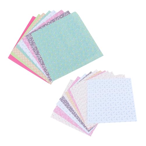 HOODANCOS 2 Packungen Bedrucktes Origami Papier Einseitig Bedrucktes Faltpapier mit Blumenmuster Quadratisches Bastelpapier für DIY Bastelprojekte und Schulkunst HOODANCOS 2 Packungen Bedrucktes Origami Papier Einseitig Bedrucktes Faltpapier mit Blumenmuster Quadratisches Bastelpapier für DIY Bastelprojekte und Schulkunst von HOODANCOS