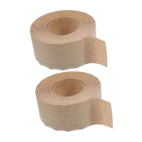 HOODANCOS 2 Rollen Dichtungsband Wasser Klebrig Klebeband Für Bilderrahmen Gummiertes Papierband Kartonband Aus Papier Malerband Verpackungsklebeband Aus Papier Rahmenband Brown Kraftpapier HOODANCOS 2 Rollen Dichtungsband Wasser Klebrig Klebeband Für Bilderrahmen Gummiertes Papierband Kartonband Aus Papier Malerband Verpackungsklebeband Aus Papier Rahmenband Brown Kraftpapier von HOODANCOS
