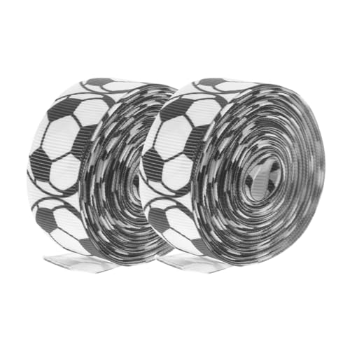 HOODANCOS 2 Rollen Fußball Dekorationsband Geschenkverpackungsband für Bastelarbeiten Party Dekoration und Projekte Vielseitig Einsetzbar HOODANCOS 2 Rollen Fußball Dekorationsband Geschenkverpackungsband für Bastelarbeiten Party Dekoration und Projekte Vielseitig Einsetzbar von HOODANCOS