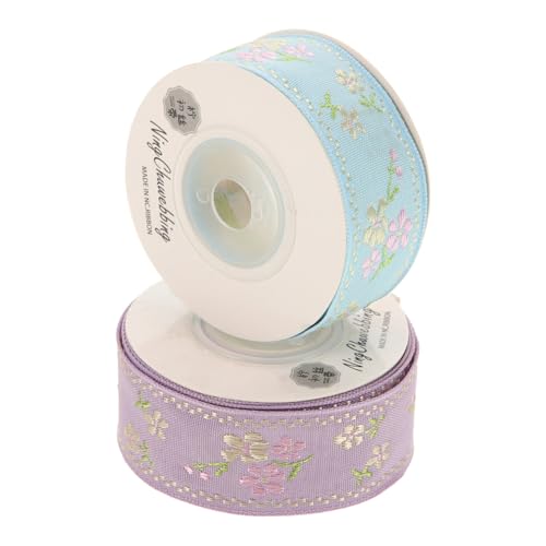 HOODANCOS 2 Rollen Gurtband Handwerk bunt gemustert Nähen Stoffband Kleidung mit Bändern Kleidungszubehör Nähmaterial Stickband handgefertigte Kleidung Polyester Baumwolle HOODANCOS 2 Rollen Gurtband Handwerk bunt gemustert Nähen Stoffband Kleidung mit Bändern Kleidungszubehör Nähmaterial Stickband handgefertigte Kleidung Polyester Baumwolle von HOODANCOS