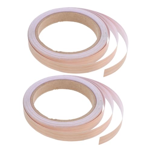 HOODANCOS 2 Rollen Holzmaserungskantenstreifen Dünne Streifen Abziehen Und Aufkleben Selbstklebendes Kantenband Selbstklebende Bänder Türverkleidungen Dekorative Streifen Pvc von HOODANCOS