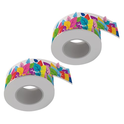 HOODANCOS 2 Rollen Wasserdichtes Kleberaufkleber Festival-Accessoires abnehmbares Randpapier abnehmbare Bordüre Pinnwand- dekorative Abziehbilder Grenzpapier PVC selbstklebend HOODANCOS 2 Rollen Wasserdichtes Kleberaufkleber Festival-Accessoires abnehmbares Randpapier abnehmbare Bordüre Pinnwand- dekorative Abziehbilder Grenzpapier PVC selbstklebend von HOODANCOS