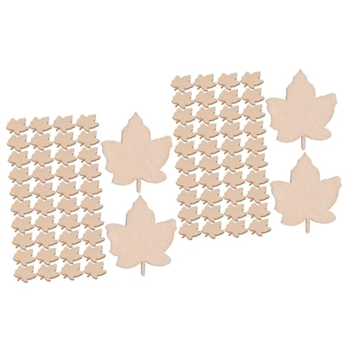 HOODANCOS 2 Sätze Ahornblattzubehör Ornament Schlüssel Farbe Dekorationen Form Hartholz Bausatz Ausschnitte Party Herbstlaubscheiben Klein Blätter Handwerk Für Hölzern Beige 100 Stück * 2 HOODANCOS 2 Sätze Ahornblattzubehör Ornament Schlüssel Farbe Dekorationen Form Hartholz Bausatz Ausschnitte Party Herbstlaubscheiben Klein Blätter Handwerk Für Hölzern Beige 100 Stück * 2 von HOODANCOS