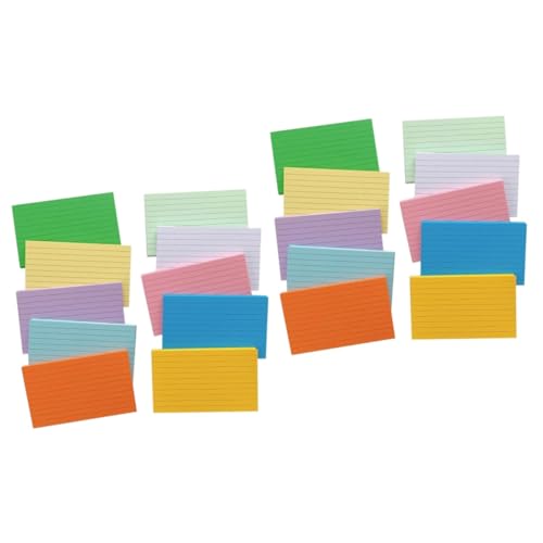 HOODANCOS 2 Sätze Farbige Karteikarten Linierte Karteikarten Index Einfache Karten Briefe Sortiert Verdickte Leere Karten Kompakte Wortkarten Notenvorrat Papier 500 Blatt*2 HOODANCOS 2 Sätze Farbige Karteikarten Linierte Karteikarten Index Einfache Karten Briefe Sortiert Verdickte Leere Karten Kompakte Wortkarten Notenvorrat Papier 500 Blatt*2 von HOODANCOS