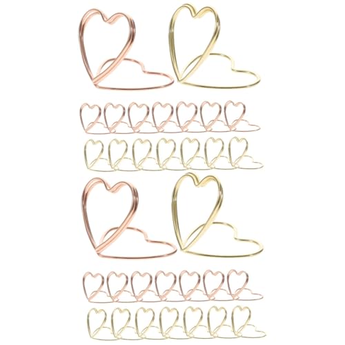 HOODANCOS 2 Sätze Geformte Büroklammern Büroklammern Große Büroklammern Lustige Büroklammern Notizpapier Roségold Clips Büroklammern Vergoldet 24 Stück * 2 HOODANCOS 2 Sätze Geformte Büroklammern Büroklammern Große Büroklammern Lustige Büroklammern Notizpapier Roségold Clips Büroklammern Vergoldet 24 Stück * 2 von HOODANCOS