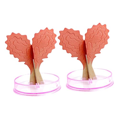 HOODANCOS 2 Sätze Herzförmiges DIY Papierbaum Spielzeugset für Zufälliger Basis Valentinstagsgeschenk und Kreative Tischdekoration für Geburtstage und Weihnachten von HOODANCOS