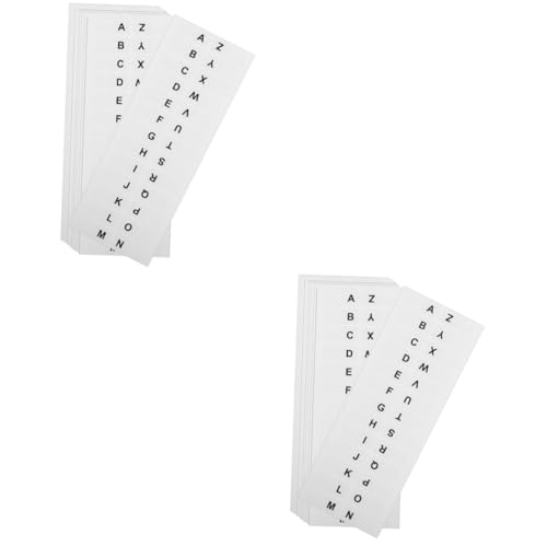 HOODANCOS 2 Sätze Klebrige Fahnen Alphabet Registerkarten Index-tabs Selbstklebende Seitenreiter Brief Buch-klebestreifen Klebrige Seitenmarkierungsaufkleber Papier Weiß 14 Blätter * 2 HOODANCOS 2 Sätze Klebrige Fahnen Alphabet Registerkarten Index-tabs Selbstklebende Seitenreiter Brief Buch-klebestreifen Klebrige Seitenmarkierungsaufkleber Papier Weiß 14 Blätter * 2 von HOODANCOS