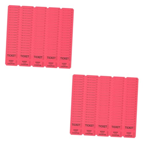 HOODANCOS 2 Sätze Los Sortiert Rosa Tickets Bitte Eintrittskarte Für Veranstaltungen Festival Tickets in Großen Mengen Party Tickets Etiketten Tombola-tickets Zahlen Papier Rot 200 Stück * 2 HOODANCOS 2 Sätze Los Sortiert Rosa Tickets Bitte Eintrittskarte Für Veranstaltungen Festival Tickets in Großen Mengen Party Tickets Etiketten Tombola-tickets Zahlen Papier Rot 200 Stück * 2 von HOODANCOS