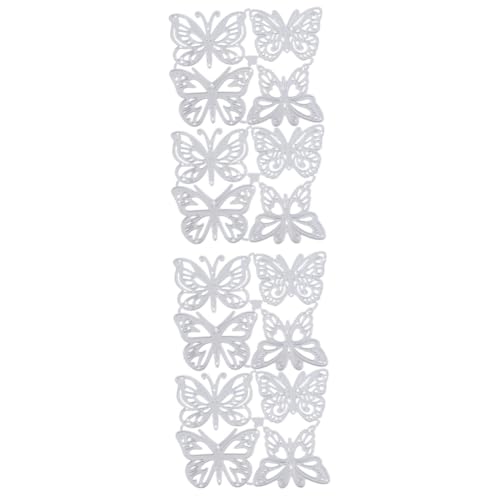HOODANCOS 2 Sätze Metalldämmerung Sterben Handwerk Schneiden Sterben Scrapbooking -album Dekorativ Stirbt Papier Stanzformen Schmetterling Schablone Party Kohlenstoffstahl 8 Stück * 2 von HOODANCOS