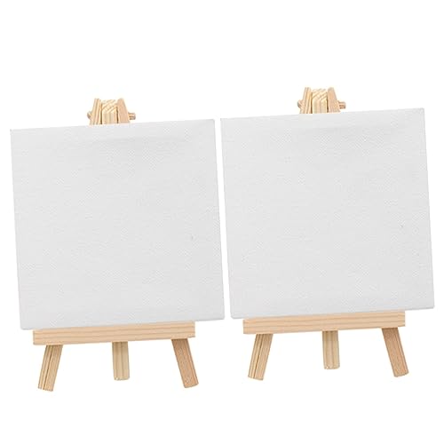 HOODANCOS 2 Sätze Multifunktionale Mini Leinwände mit Staffeleien Kleine Leinwände zum Bemalen für DIY Malerei Öl und Aquarellfarben für Heim Büro und Galerie Dekoration HOODANCOS 2 Sätze Multifunktionale Mini Leinwände mit Staffeleien Kleine Leinwände zum Bemalen für DIY Malerei Öl und Aquarellfarben für Heim Büro und Galerie Dekoration von HOODANCOS