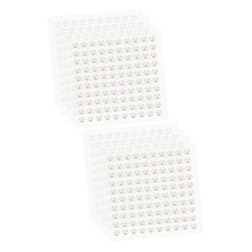 HOODANCOS 2 Sätze Perlenaufkleber Gefälschte Perlen Klebstoff Dekorativ Scrapbooking Uv Gesichtsabziehbilder Gesicht Perle Diy Aufkleber Künstliche Perle Weiß 4 Blätter * 2 HOODANCOS 2 Sätze Perlenaufkleber Gefälschte Perlen Klebstoff Dekorativ Scrapbooking Uv Gesichtsabziehbilder Gesicht Perle Diy Aufkleber Künstliche Perle Weiß 4 Blätter * 2 von HOODANCOS