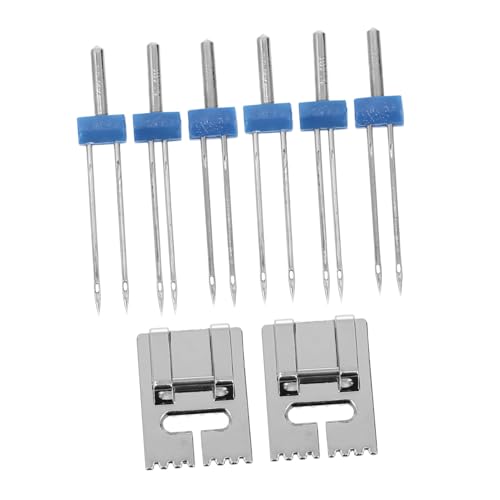 HOODANCOS 2 Sätze Professionelle Zwillingsnadeln Nähmaschinennadeln mit Pintuck Nähfuß Multifunktional Kompatibel für Haushaltsnähmaschinen Vielseitig Langlebig für Quilten und HOODANCOS 2 Sätze Professionelle Zwillingsnadeln Nähmaschinennadeln mit Pintuck Nähfuß Multifunktional Kompatibel für Haushaltsnähmaschinen Vielseitig Langlebig für Quilten und von HOODANCOS