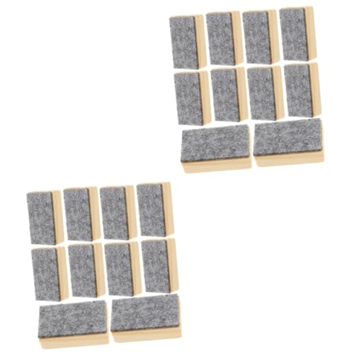 HOODANCOS 2 Sätze Radiergummi Trocken Abwischbarer Reiniger Schwarz Tafel Kreidebrett Bretter Mini Reinigung Sauber Tücher Löschbar Kreidereiniger Whiteboard-radierer Hölzern 10 Stück * 2 HOODANCOS 2 Sätze Radiergummi Trocken Abwischbarer Reiniger Schwarz Tafel Kreidebrett Bretter Mini Reinigung Sauber Tücher Löschbar Kreidereiniger Whiteboard-radierer Hölzern 10 Stück * 2 von HOODANCOS