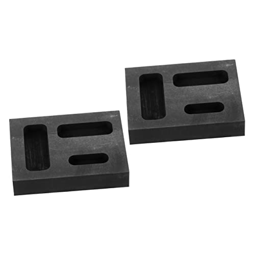 HOODANCOS 2 Stück 3 Drei-Loch-Graphitform Werkzeug zur Schmuckherstellung Graphitformtiegel Gießform Gießen Weg Bleischmelzform Barfenformen schmelzende Metallform Black von HOODANCOS