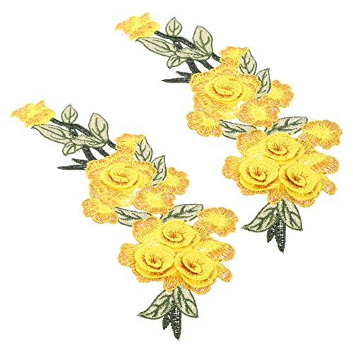 HOODANCOS 2 Stück Blumen Stickerei Aufnäher Applikation für DIY Kleidung Patches für Designs für Taschen und Bekleidung HOODANCOS 2 Stück Blumen Stickerei Aufnäher Applikation für DIY Kleidung Patches für Designs für Taschen und Bekleidung von HOODANCOS