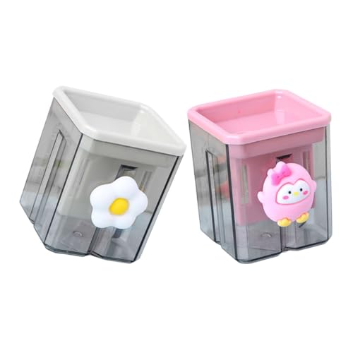 HOODANCOS 2 Stück Cartoon Bleistiftspitzer Anspitzer Farbe kleine manuelle Feine Bleistiftspitzer tragbarer Bleistiftspitzer Bleistiftschärfer Büro Plastik HOODANCOS 2 Stück Cartoon Bleistiftspitzer Anspitzer Farbe kleine manuelle Feine Bleistiftspitzer tragbarer Bleistiftspitzer Bleistiftschärfer Büro Plastik von HOODANCOS