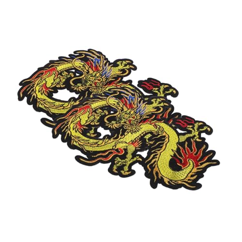 HOODANCOS 2 Stück Chinesischer Drachentuch Patch Bestickt Stoff Flecken Applikationen Gestickte Aufnäher Flicken Für Jacken Kleidungsdekore Kleine Kleiderflicken Flicken Aufnähen Polyester HOODANCOS 2 Stück Chinesischer Drachentuch Patch Bestickt Stoff Flecken Applikationen Gestickte Aufnäher Flicken Für Jacken Kleidungsdekore Kleine Kleiderflicken Flicken Aufnähen Polyester von HOODANCOS