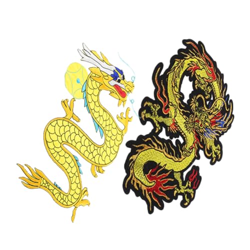 HOODANCOS 2 Stück Drachen Stickerei Aufnäher Zum Aufnähen Halloween Aufnäher Applikation DIY Kleidung Hallo Tuch Aufnäher Drachenform Aufnäher Kostüm Aufnäher Dekoration HOODANCOS 2 Stück Drachen Stickerei Aufnäher Zum Aufnähen Halloween Aufnäher Applikation DIY Kleidung Hallo Tuch Aufnäher Drachenform Aufnäher Kostüm Aufnäher Dekoration von HOODANCOS