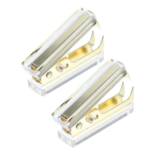 HOODANCOS 2 Stück Klammerentferner Abzieher Ratsche Ersatz unter Schreibtisch Clips werkzeug Grundnahrungsmittel -Entfernung Entferner für Flachklammern Bürobedarf Bürowefter Metall Golden HOODANCOS 2 Stück Klammerentferner Abzieher Ratsche Ersatz unter Schreibtisch Clips werkzeug Grundnahrungsmittel -Entfernung Entferner für Flachklammern Bürobedarf Bürowefter Metall Golden von HOODANCOS