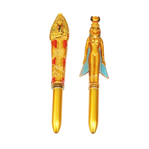 HOODANCOS 2 Stück Kugelschreiber Ausgefallener Geburtstag Nachfüllbar Niedliche Neuheit Vintage Handwerk Ägypten Figur Kugelschreiber Ägypten Mann Stift HOODANCOS 2 Stück Kugelschreiber Ausgefallener Geburtstag Nachfüllbar Niedliche Neuheit Vintage Handwerk Ägypten Figur Kugelschreiber Ägypten Mann Stift von HOODANCOS