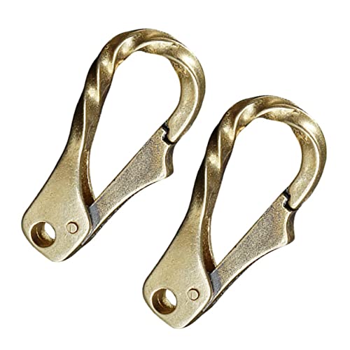 HOODANCOS 2 Stück Messing Schlüsselanhänger Karabinerhaken Handgemachte DIY Bastelverschlüsse für Schlüsselringe Taschen und Kunstprojekte Langlebig und Praktisch HOODANCOS 2 Stück Messing Schlüsselanhänger Karabinerhaken Handgemachte DIY Bastelverschlüsse für Schlüsselringe Taschen und Kunstprojekte Langlebig und Praktisch von HOODANCOS