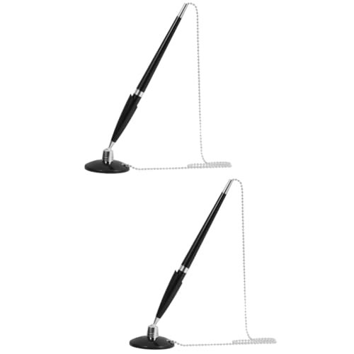 HOODANCOS 2 Stück Multifunktionsstift filigraner Business-Kugelschreiber Form für Schwarz Schlüssel Stift mit Kette Business-Signatur-Stift Stifte Signaturstift Plastik Black HOODANCOS 2 Stück Multifunktionsstift filigraner Business-Kugelschreiber Form für Schwarz Schlüssel Stift mit Kette Business-Signatur-Stift Stifte Signaturstift Plastik Black von HOODANCOS