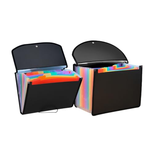 HOODANCOS 2 Stück Ordner Veranstalter Datei Faltbar Falten Stapelbar Organizer Für Office-dokumente Praktische Dokumententasche Aktentasche Für Akkordeon Outdoor Aktentasche Pvc Bunt HOODANCOS 2 Stück Ordner Veranstalter Datei Faltbar Falten Stapelbar Organizer Für Office-dokumente Praktische Dokumententasche Aktentasche Für Akkordeon Outdoor Aktentasche Pvc Bunt von HOODANCOS