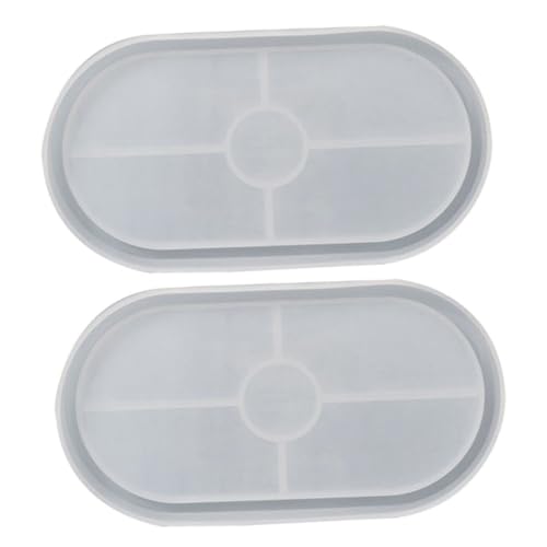 HOODANCOS 2 Stück Ovale Tablettform rechteckig Plattenform selber machen Schmucktablett DIY-Form für Untersetzer kreisförmig Teller Formen aus Epoxidharz Silikonform zum Basteln Kieselgel HOODANCOS 2 Stück Ovale Tablettform rechteckig Plattenform selber machen Schmucktablett DIY-Form für Untersetzer kreisförmig Teller Formen aus Epoxidharz Silikonform zum Basteln Kieselgel von HOODANCOS