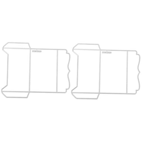 HOODANCOS 2 Stück Schimmel schneiden Cutter Scrapbooking Farbe Wort Bastelwerkzeug zum Prägen von Briefumschlägen gestanzt lustige Stanzform Kohlenstoffstahl Silver von HOODANCOS